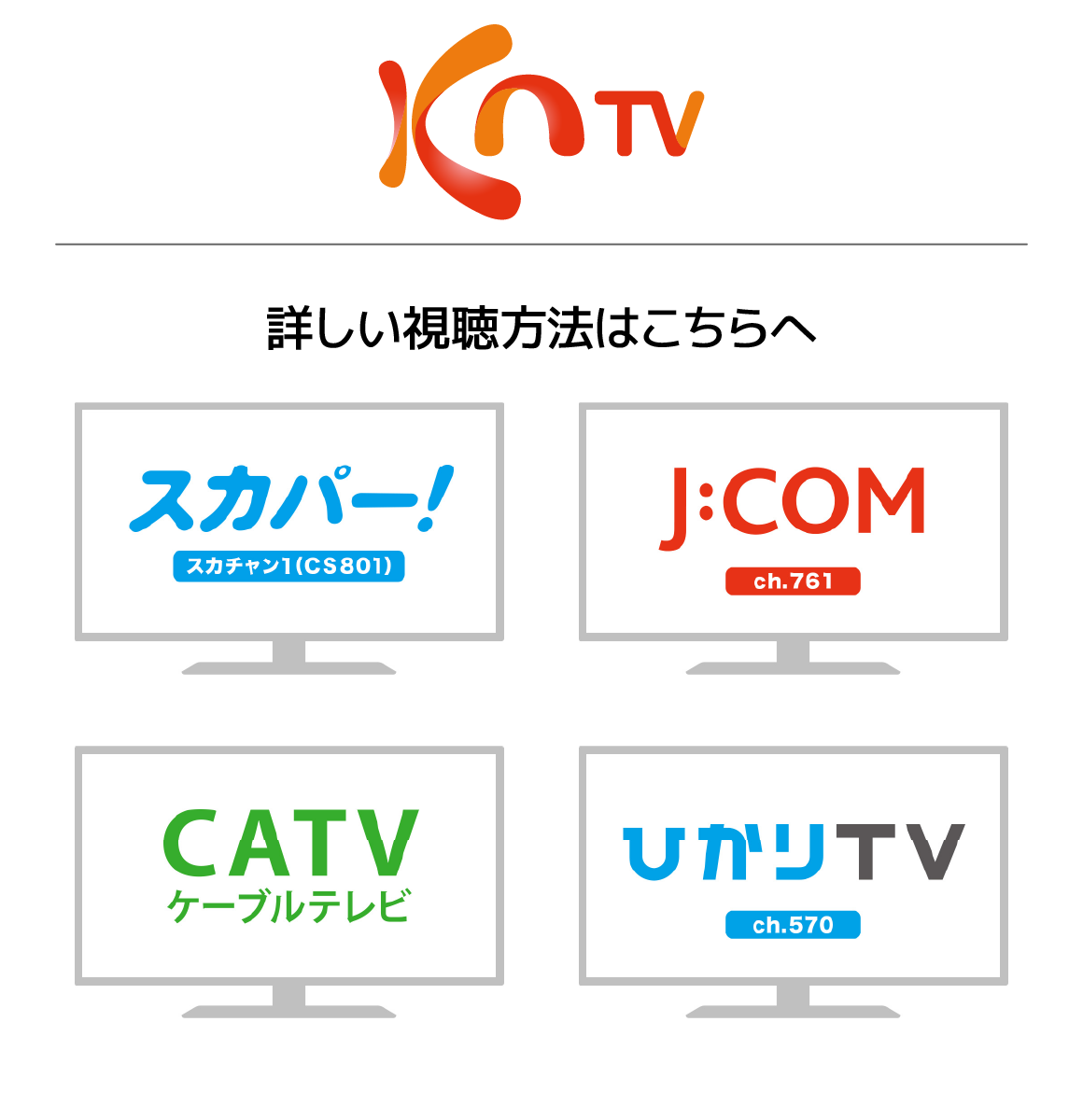 KNTV / KNTV801からの視聴方法